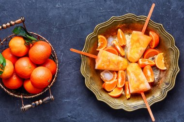 Mandarin ile dondurma