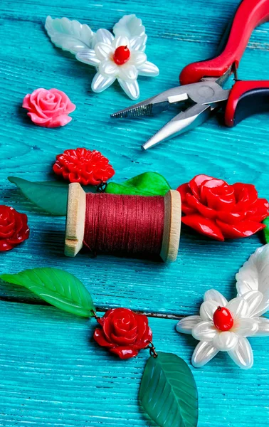 Needlework in spring style — Stock Photo, Image