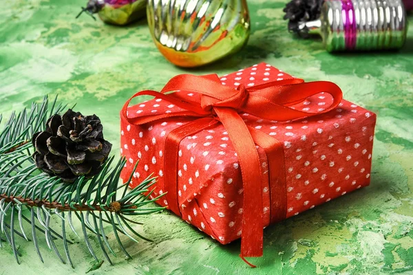 Boîtes cadeaux de Noël faits à la main — Photo