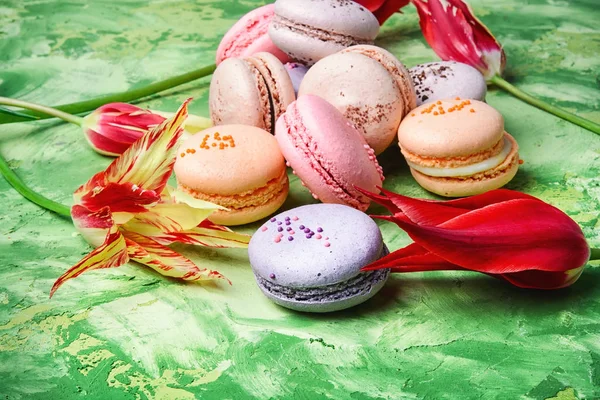 Colorful French macaroons — Stock Photo, Image