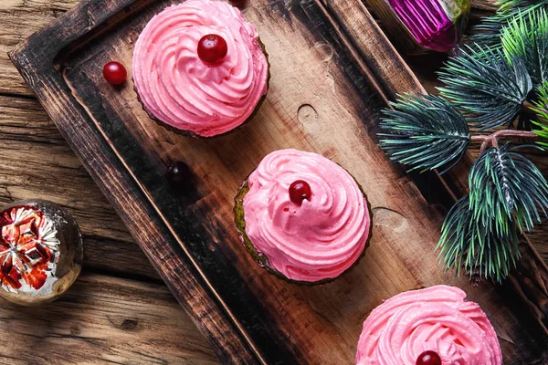 Cupcakes de Noël maison — Photo