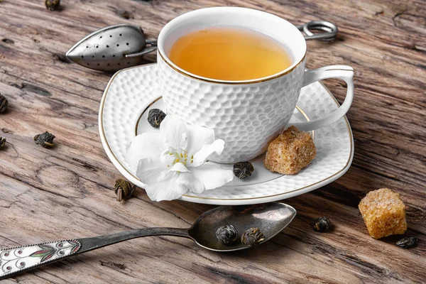 Chinese green tea with Jasmine — Stock Photo, Image