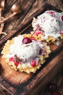 Waffle dondurma