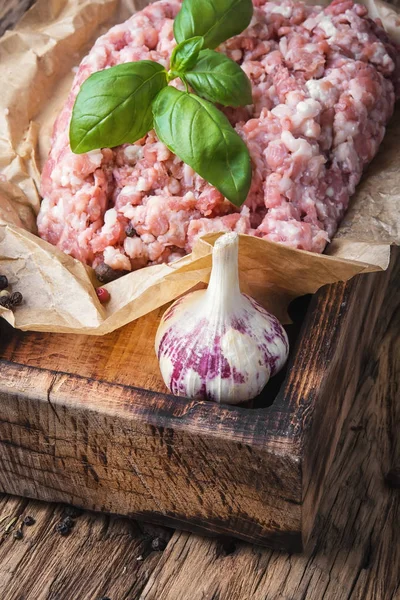 Friss hús, darált marhahús — Stock Fotó