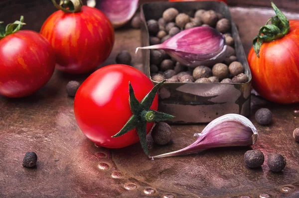 Syltade tomater på hösten — Stockfoto
