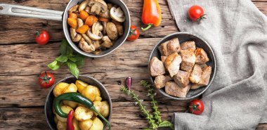 porsiyon kızarmış domuz eti