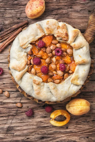 Apricot tart pie — Stock Photo, Image
