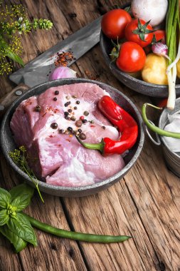 Ham sığır filetosu domuz eti