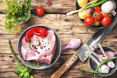 Ham sığır filetosu domuz eti