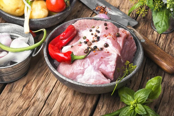 Ham sığır filetosu domuz eti