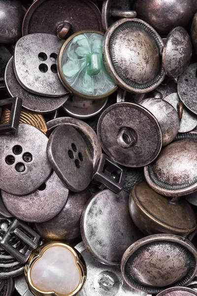 Set of retro iron buttons — Stock Photo, Image
