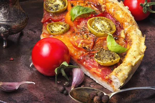 Vackra vegetarisk pizza — Stockfoto