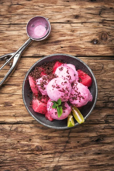 Vattenmelon frukt glass — Stockfoto