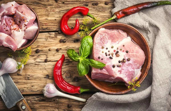 Ruwe varkensvlees — Stockfoto