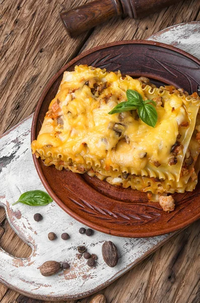 Italian traditional lasagna — Stock Photo, Image