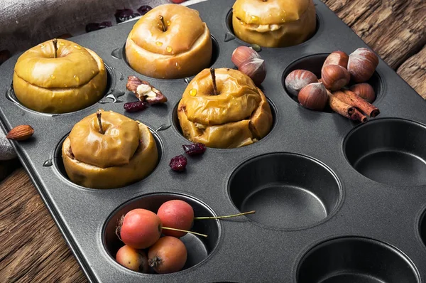 秋天的苹果烤 — 图库照片
