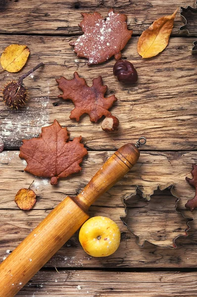 Seizoensgebonden herfst cookies — Stockfoto