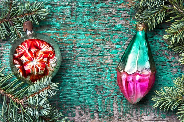 Glass christmas baubles — Stock Photo, Image