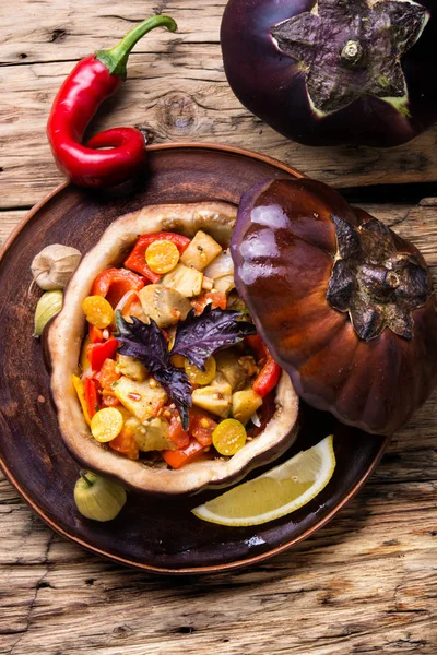 sebze ile fırında patlıcan