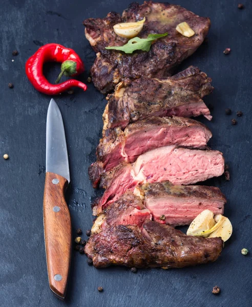 Beef grilled steak — Stock Photo, Image