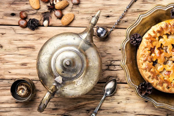 Appetizing pie for tea — Stock Photo, Image