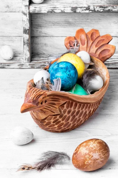 Concept with Easter eggs — Stock Photo, Image