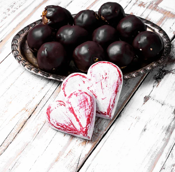 Dulces de chocolate para el día de San Valentín — Foto de Stock