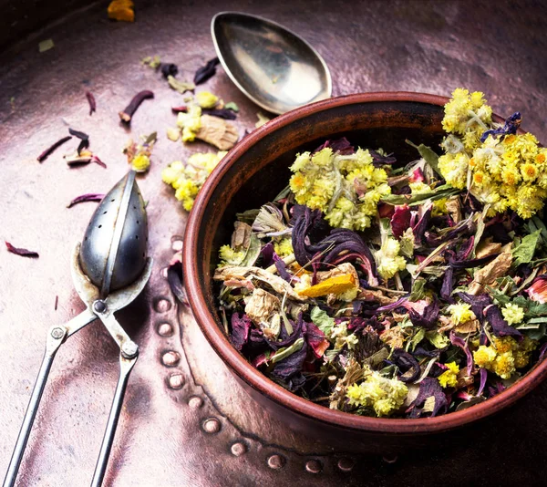 Dry herb tea — Stock Photo, Image