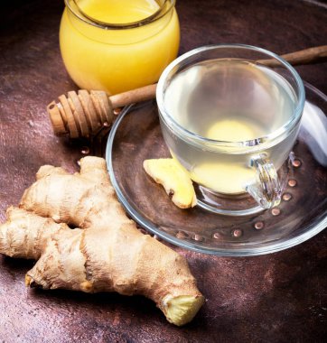 ballı zencefil çayı