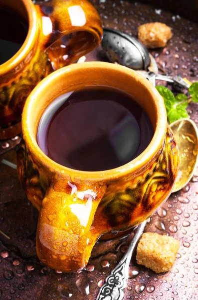 Teplý bylinný čaj — Stock fotografie