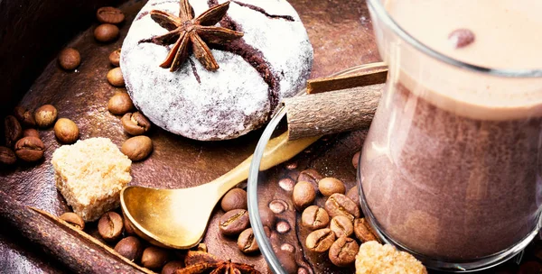 コーヒー チョコレート クッキー — ストック写真