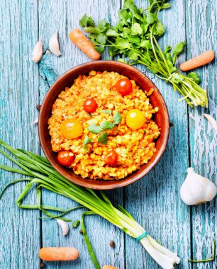 Mercimek vejetaryen yemek