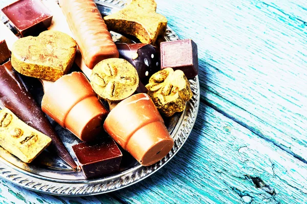 Schokolade leckere Süßigkeiten — Stockfoto