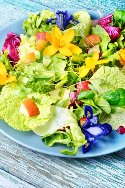 Салат харчову квіти — стокове фото