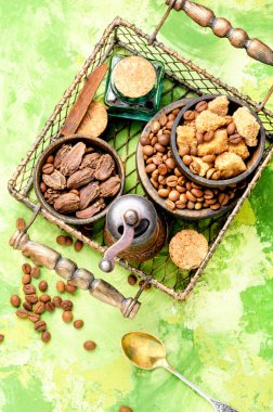 Kavrulmuş kahve çekirdeği.