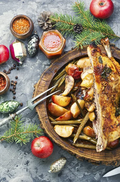 Alimentos de carne de Navidad — Foto de Stock