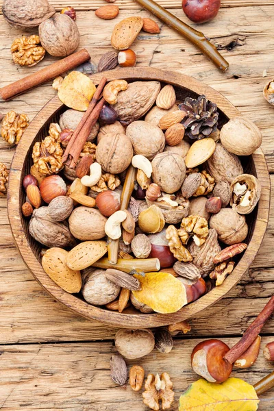 Assortment of nuts — Stok fotoğraf