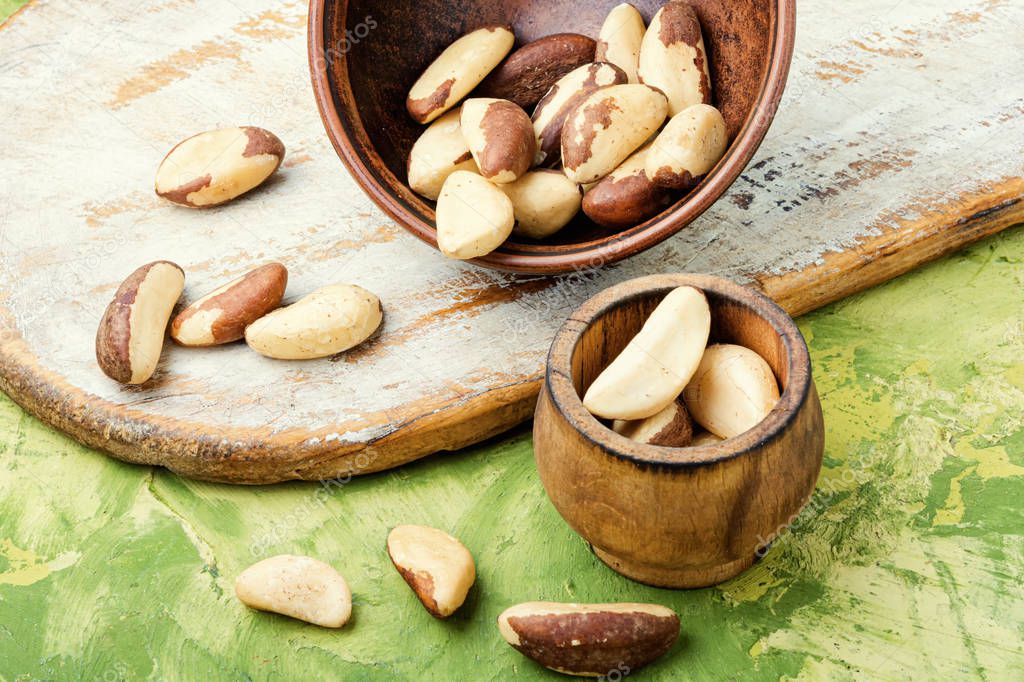 Brazil nut or bertholletia