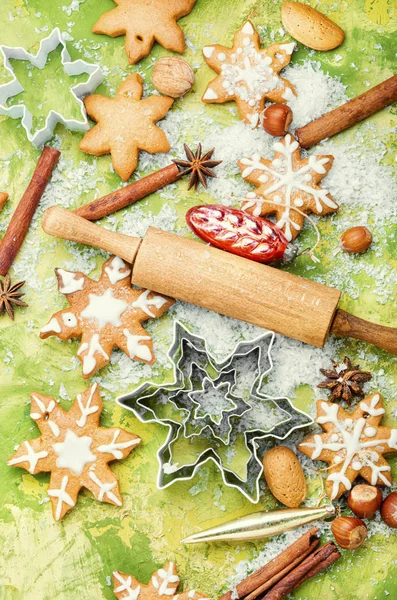 Biscotti di Natale al forno — Foto Stock