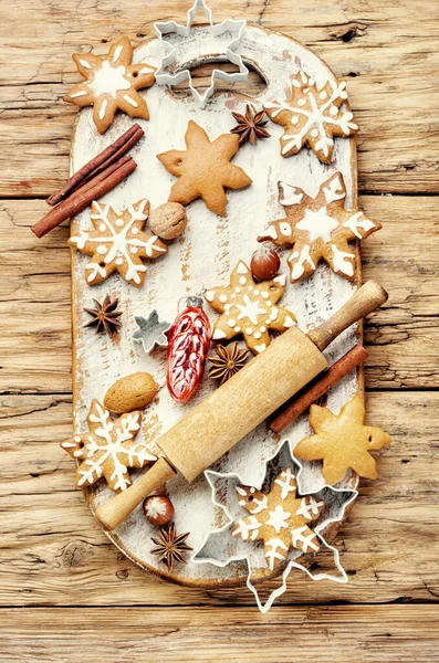 Biscuits de Noël cuits — Photo