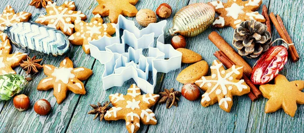 Biscotti di Natale fatti a mano — Foto Stock