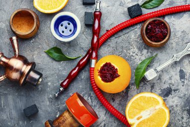 Portakal tütünlü nargile.