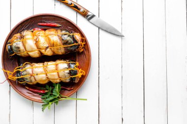 Tütsülenmiş balık.