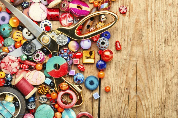 Large set of beads for creativity — Stock Photo, Image