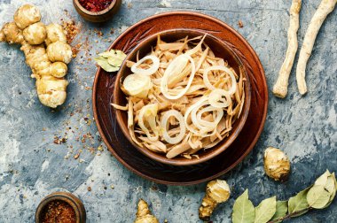 diyet Vejetaryen salata.