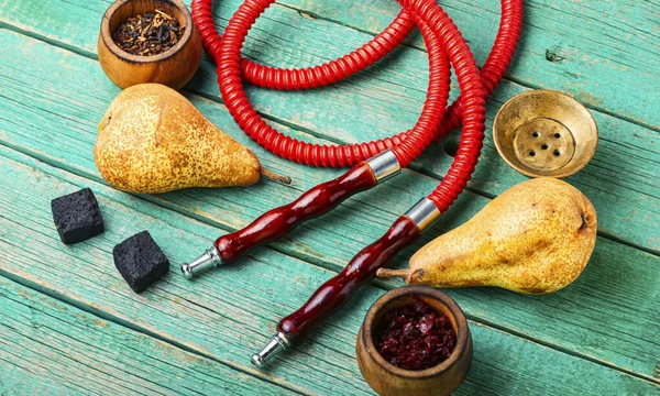 Szczegóły Tytoniu Hookah Orientalne Palenie Shisha Tytoniu Owocowy Tytoń Smaku — Zdjęcie stockowe