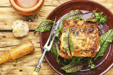 Kuşbaşı ve pastırma ile doldurulmuş lezzetli fileto eti.