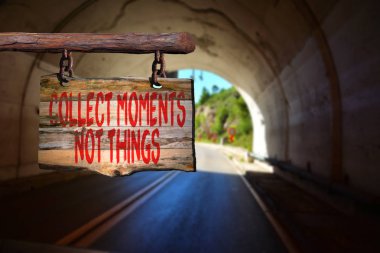 Anlar değil şeyler motivasyonel toplamak ifade işareti