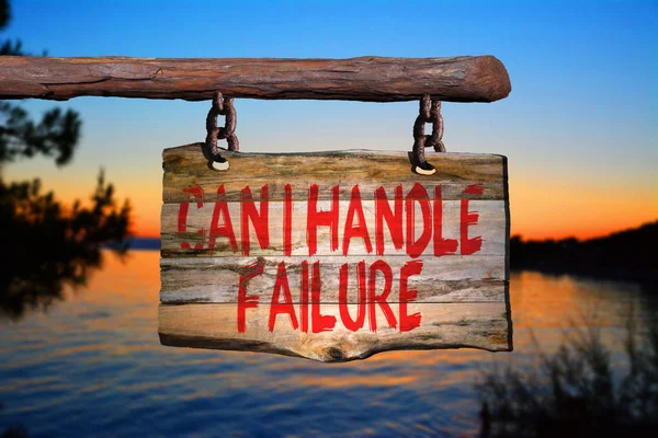 ¿Puedo manejar el fracaso signo frase motivacional — Foto de Stock