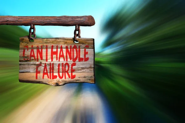 ¿Puedo manejar el fracaso signo frase motivacional — Foto de Stock